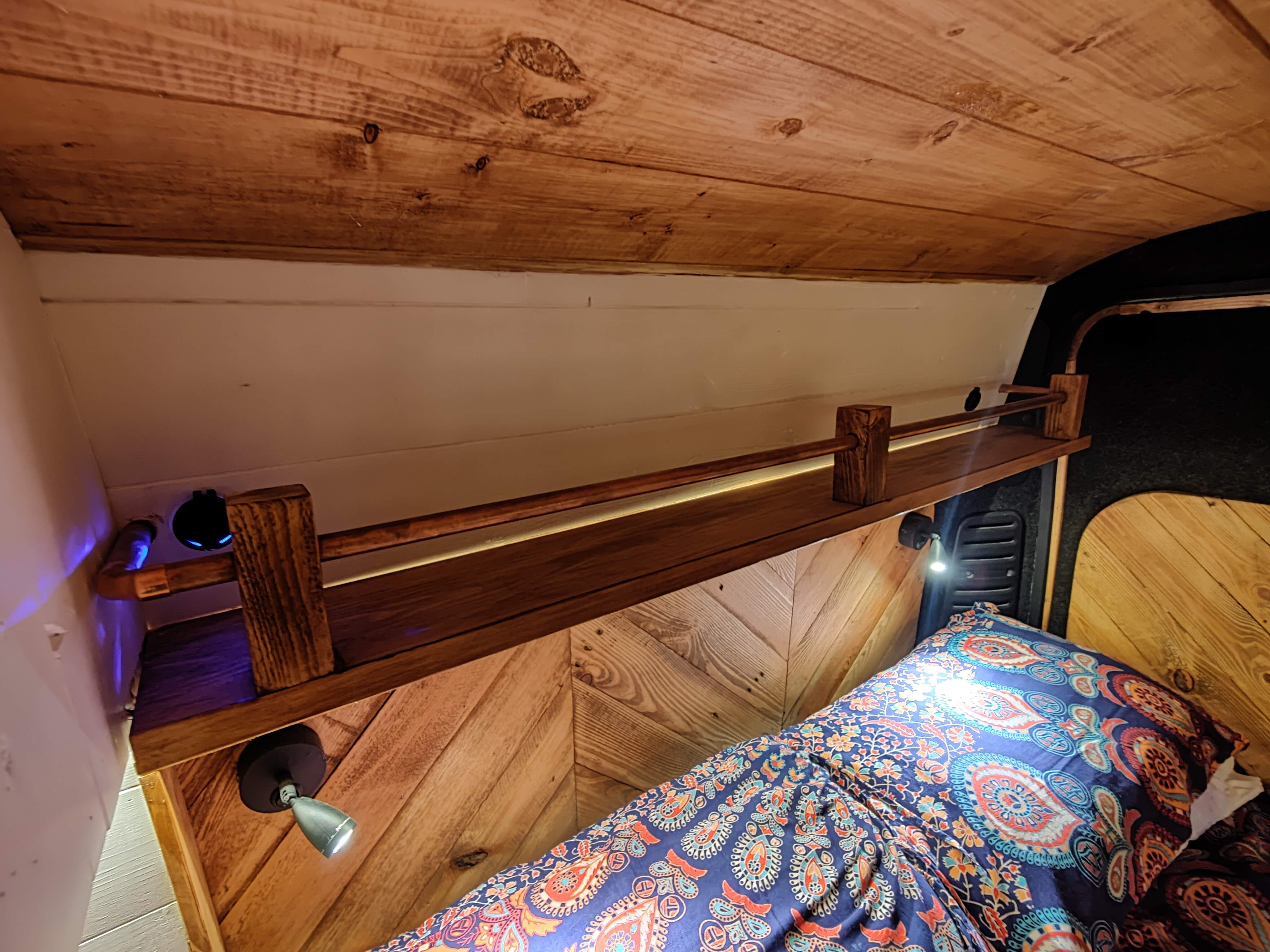 Completed boutique van conversion overview